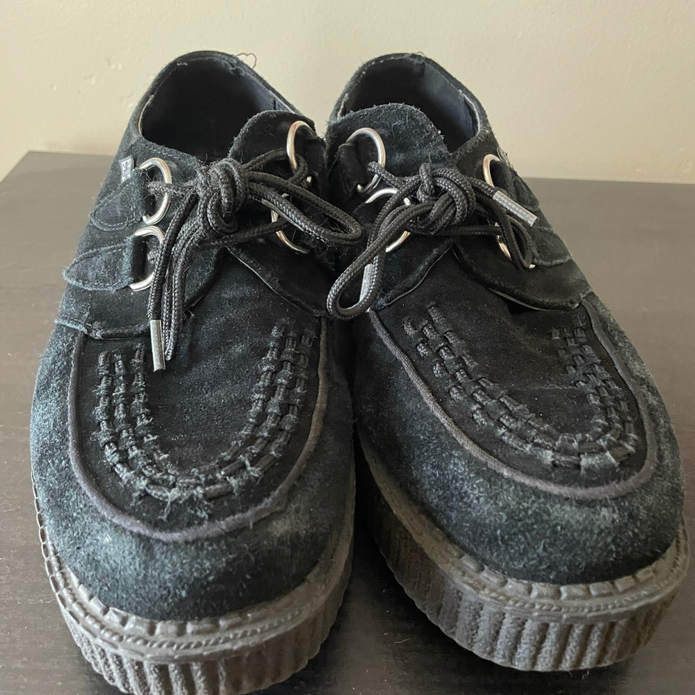 Black Suede T.U.K Creepers